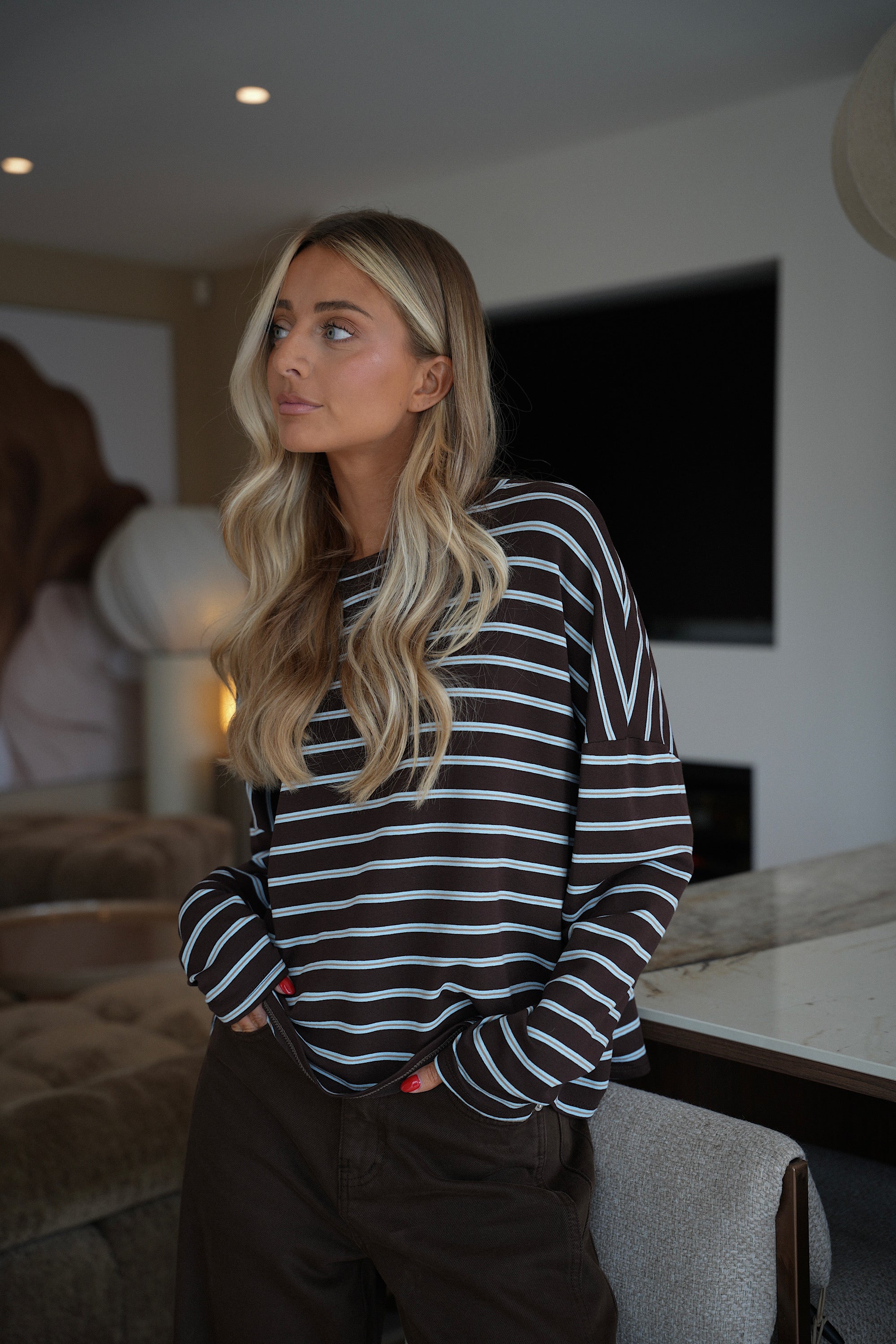 Fredy bleu - T-shirt à manches longues