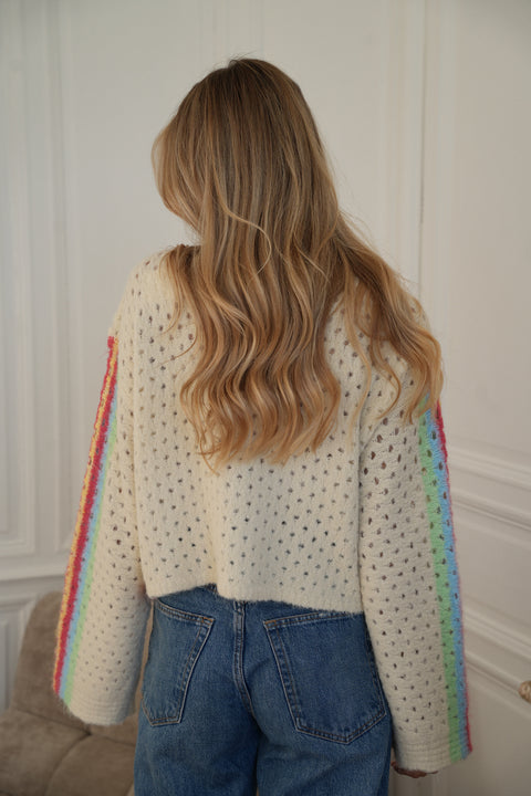 Oliane coloré - Gilet en crochet