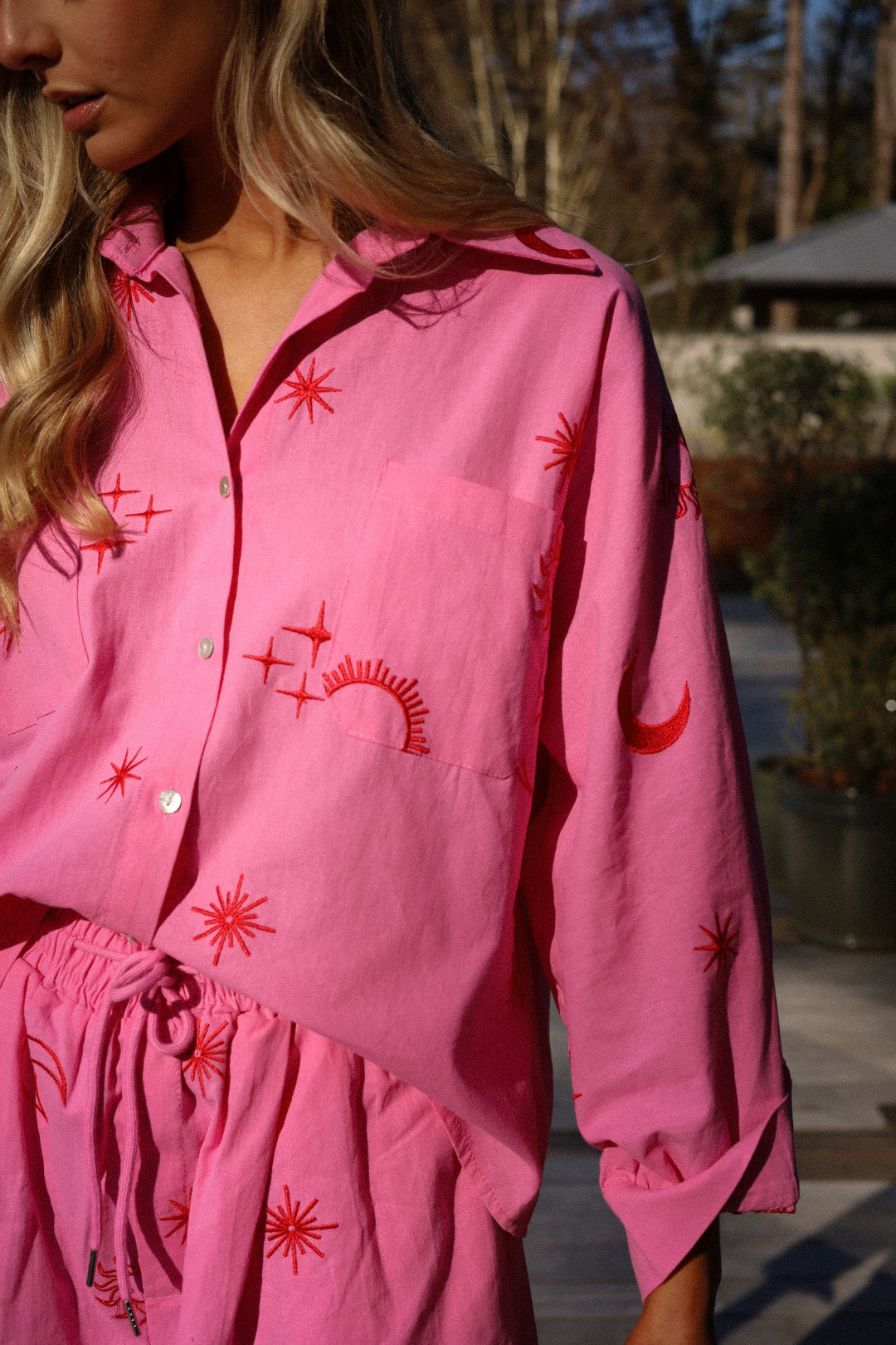 Moon rose - Chemise brodée