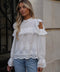 Joanna blanche - Blouse brodée
