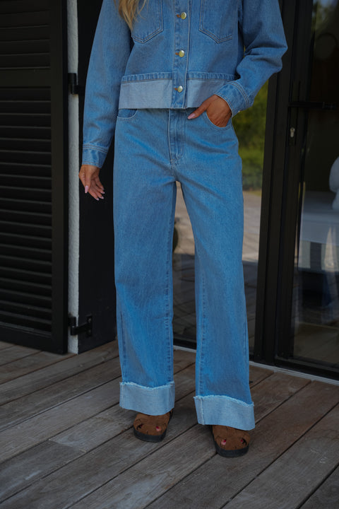 Sao bleu - Jean droit