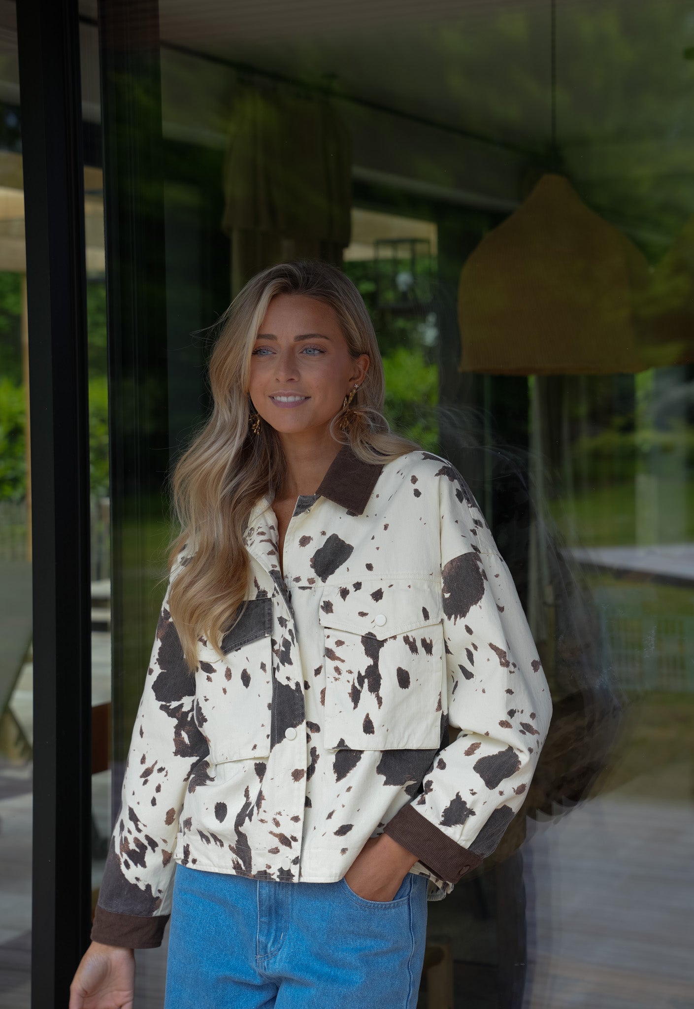 Rosalia écrue - Veste vache