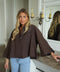 Dorine chocolat - Chemise ample