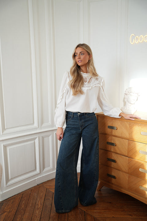 Josh bleu foncé - Jean évasé