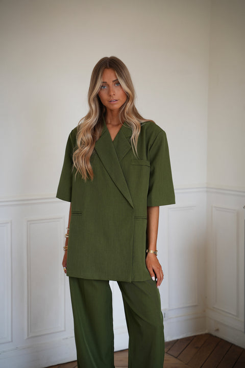 Jared verte - Veste blazer