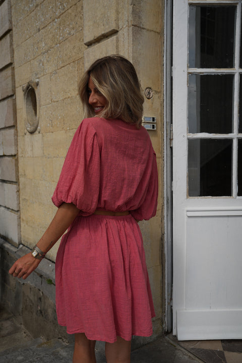 Enola terracotta - Robe courte