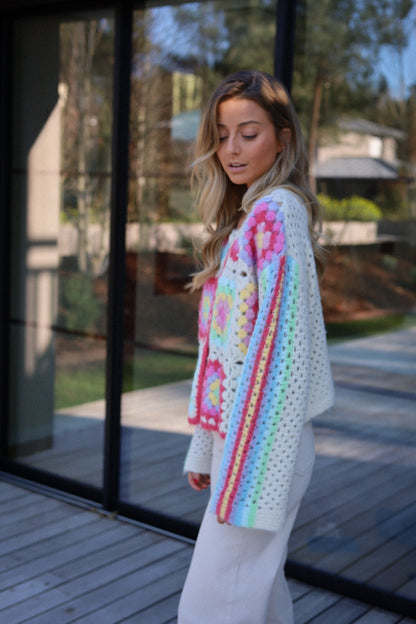 Sabrina coloré - Gilet crochet