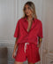 Tessa rouge - Blouse en jean