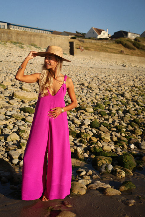 Karen fuschia - Combinaison pantalon