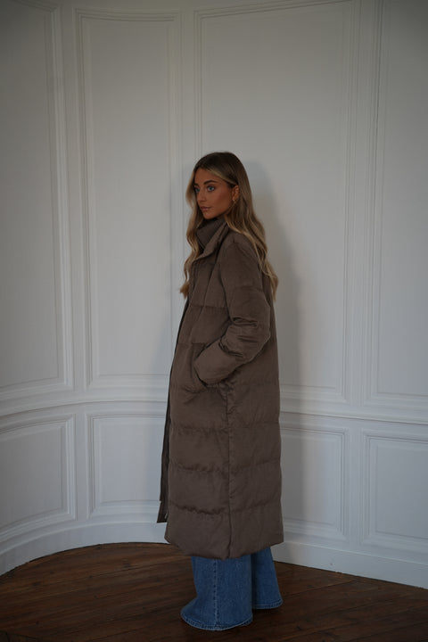 Justin beige - Manteau long