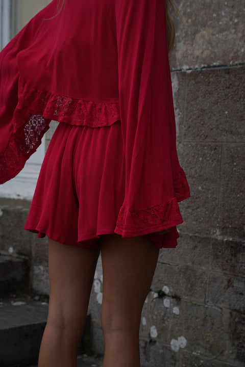 Elea rouge - Short fluide
