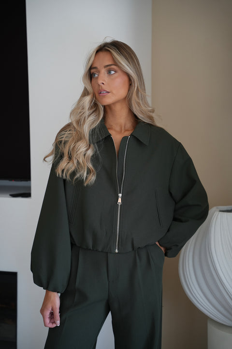 Kyla verte - Veste zippée