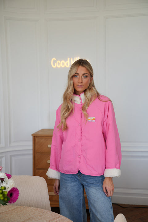 Lize rose - Veste réversible