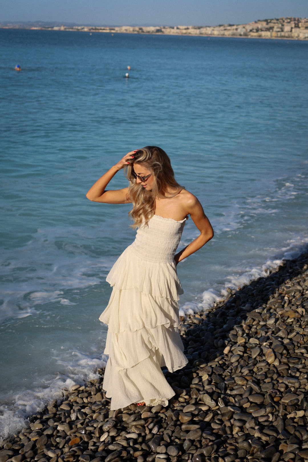 Olga crème - Robe longue