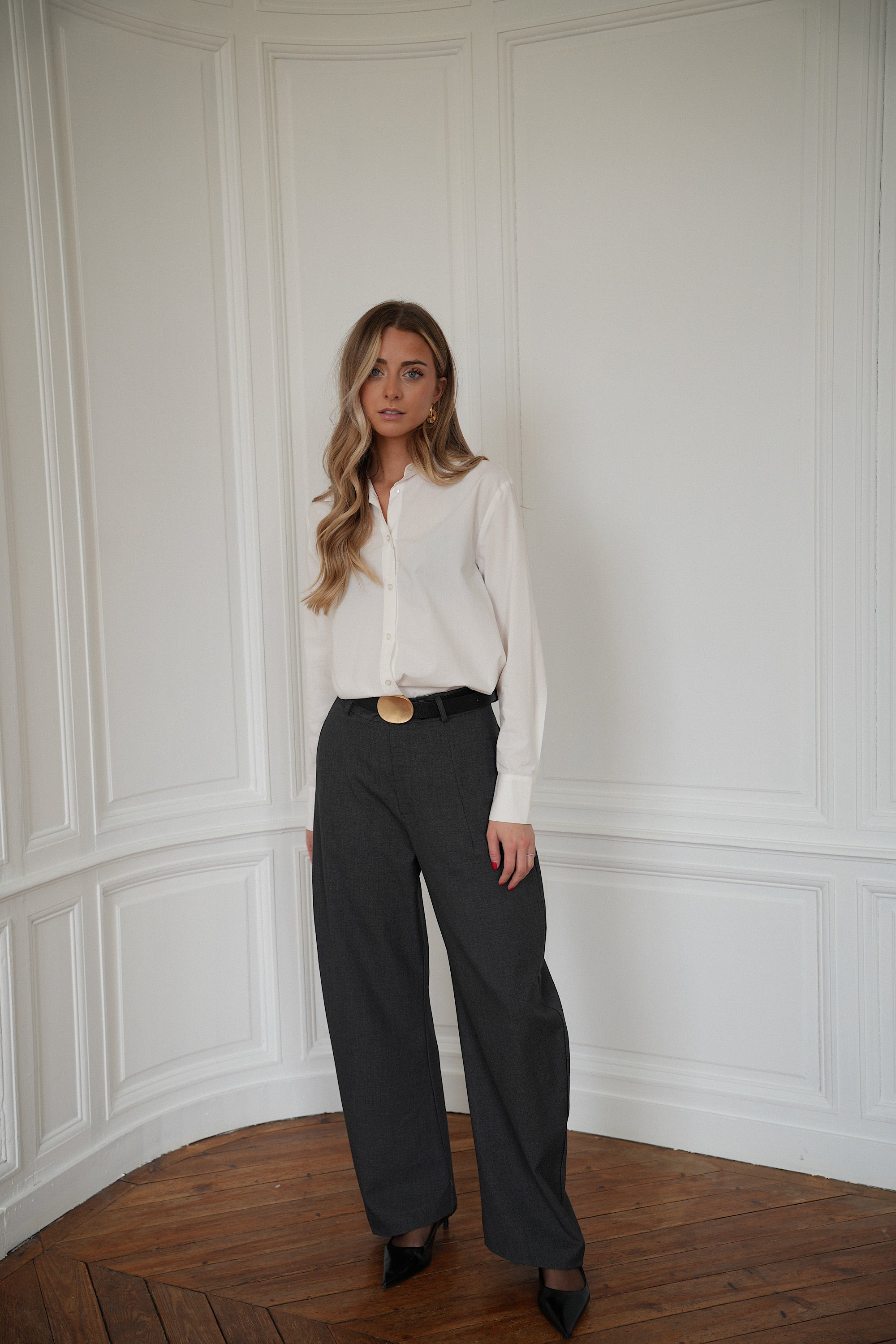 Cally gris - Pantalon ballon