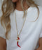 Laurel rouge - Collier acier