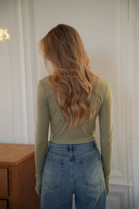 Gael vert - T-shirt manches longues