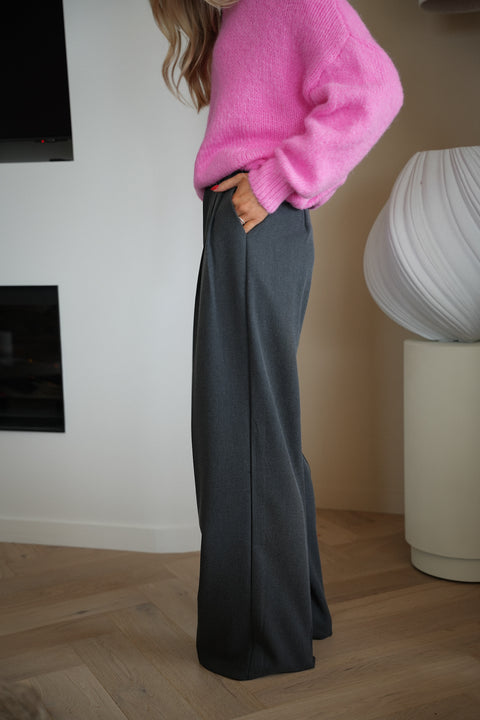 Leane gris - Pantalon droit