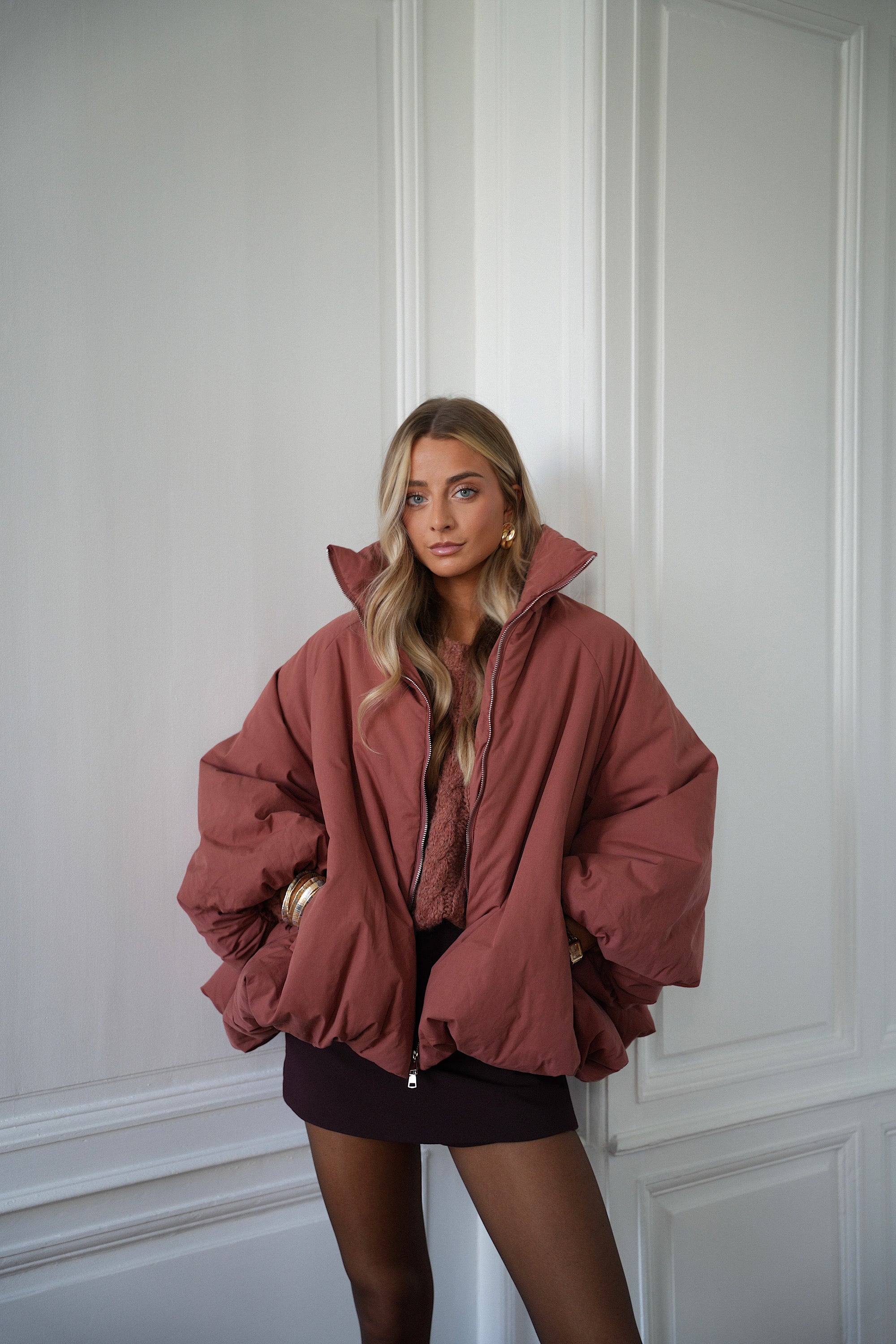 Montaine terracotta - Manteau oversize