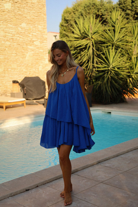 Marwa bleue - Robe ample