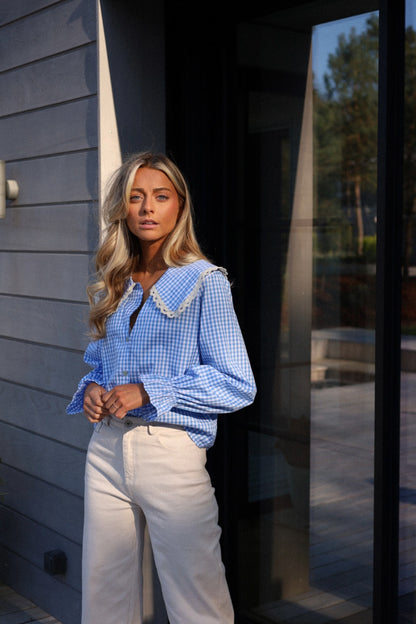 Jay bleue - Blouse vichy