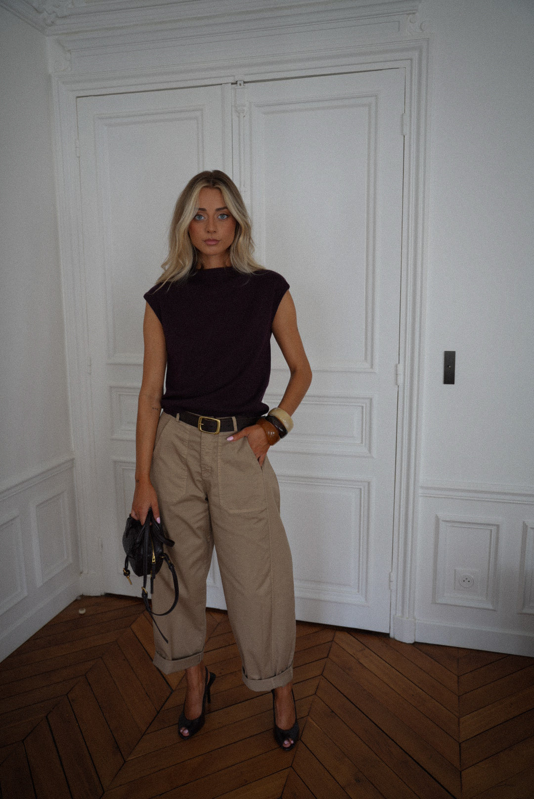 Solan prune - Sac tressé