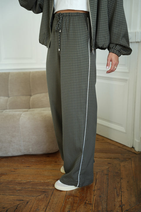 Kamilla kaki - Pantalon droit
