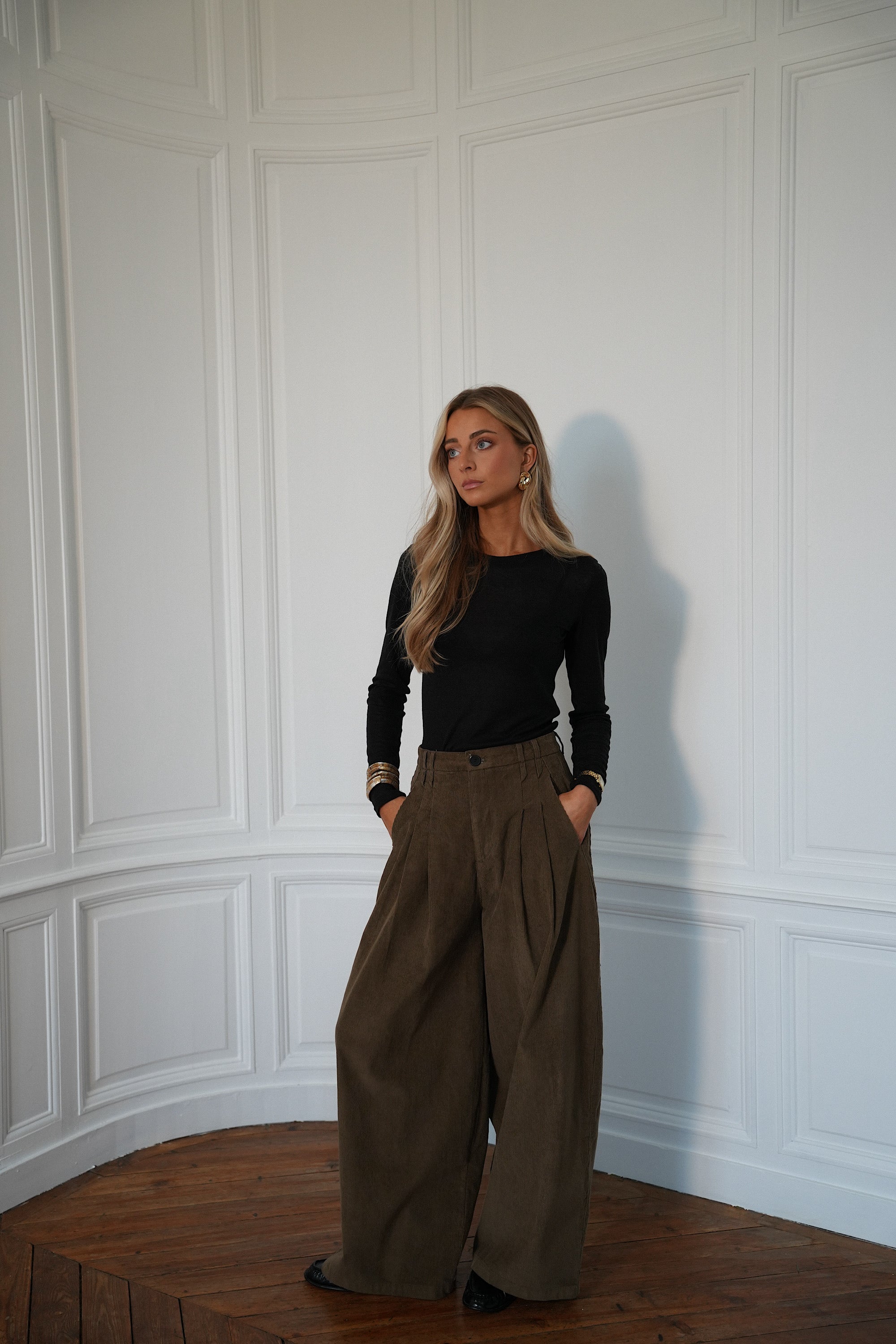 Max chocolat - Pantalon velours