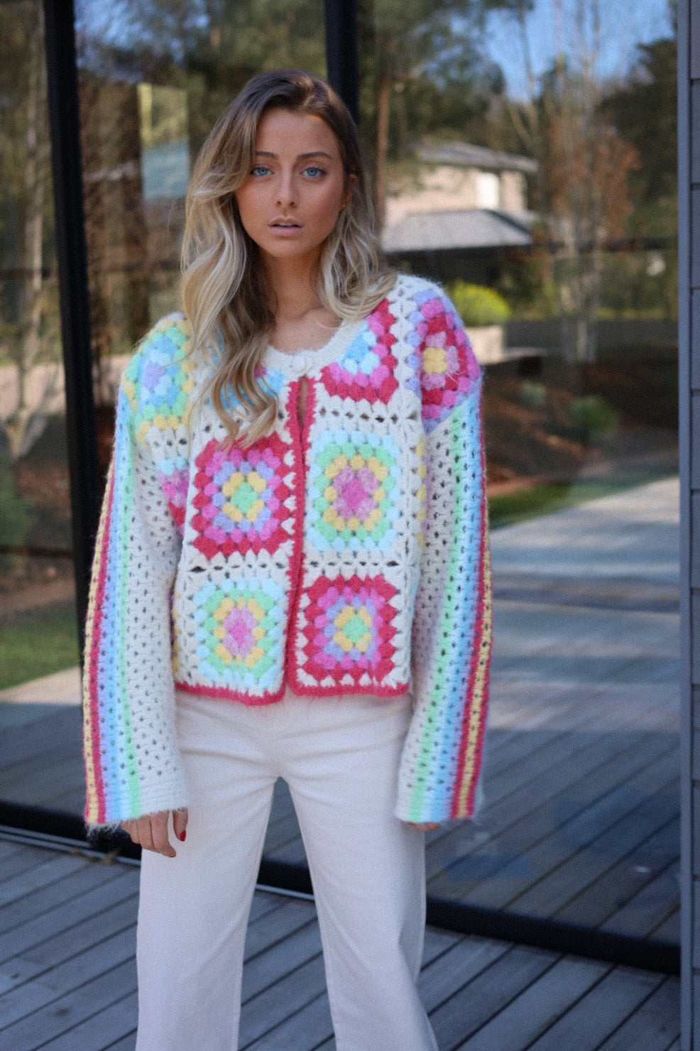 Sabrina coloré - Gilet crochet