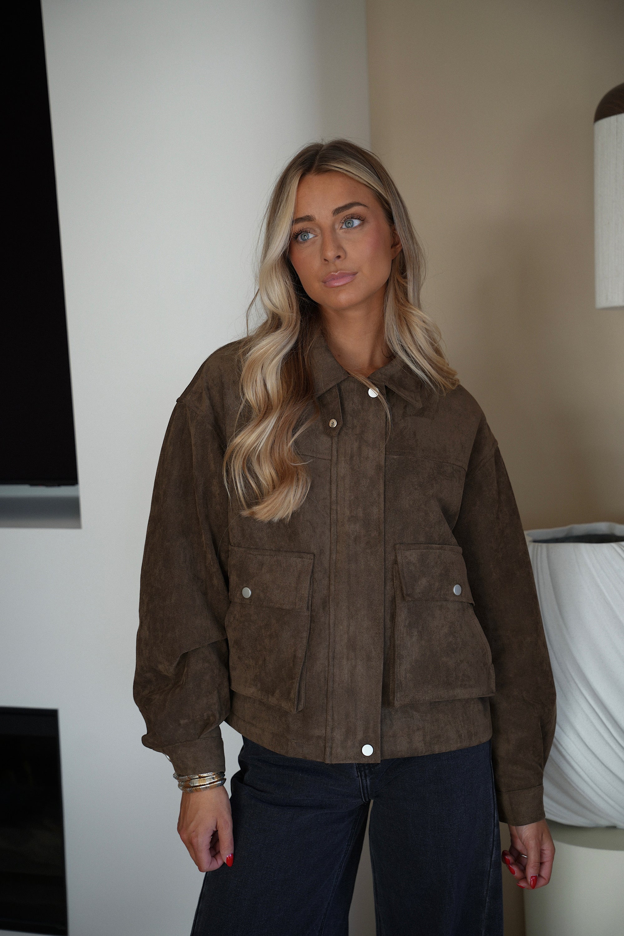 Rebeca chocolat - Veste suédée