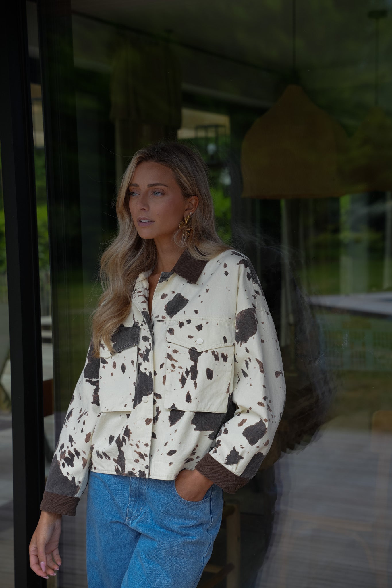 Rosalia écrue - Veste vache