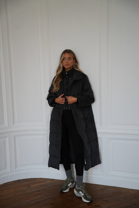 Justin gris - Manteau long