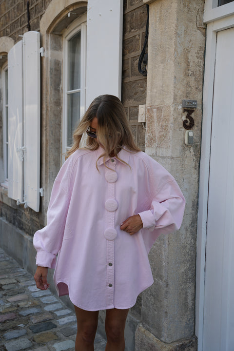 Kléo rose - Veste oversize