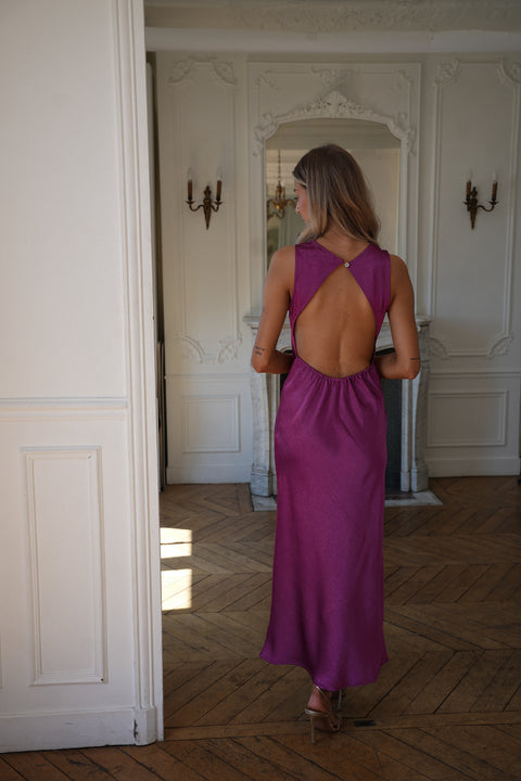 Lenna prune - Robe longue
