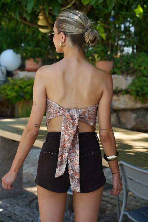 Calista pastel - Top sequins