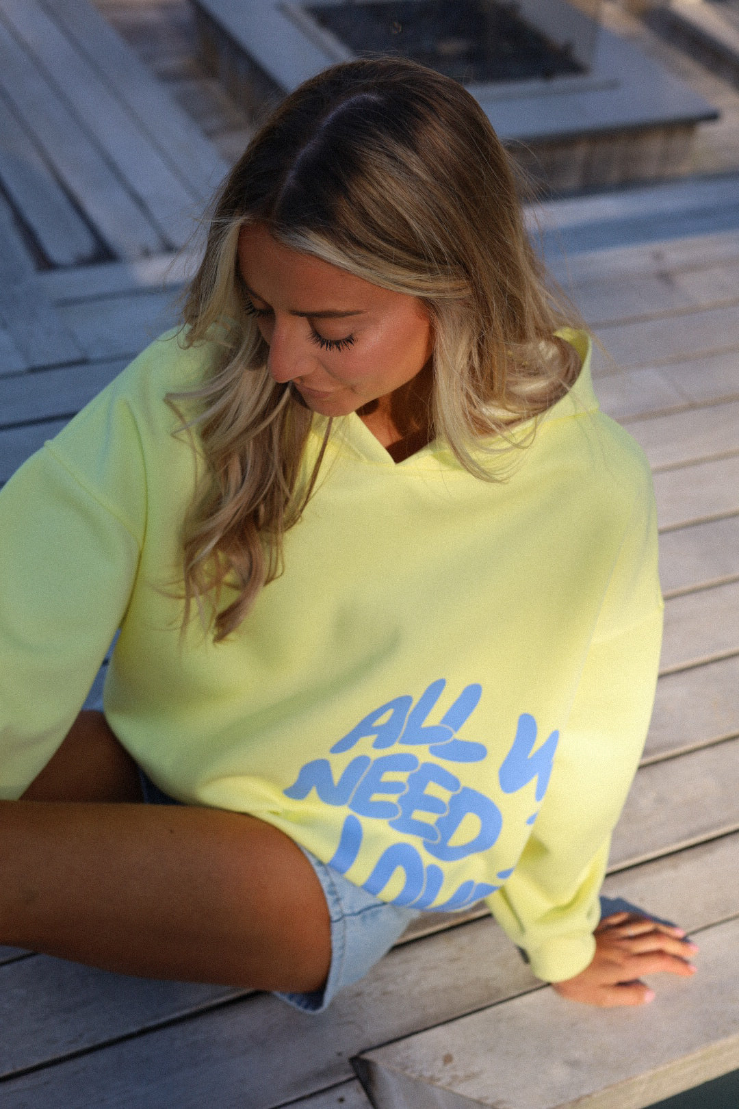 Justin jaune - Sweat-shirt imprimé