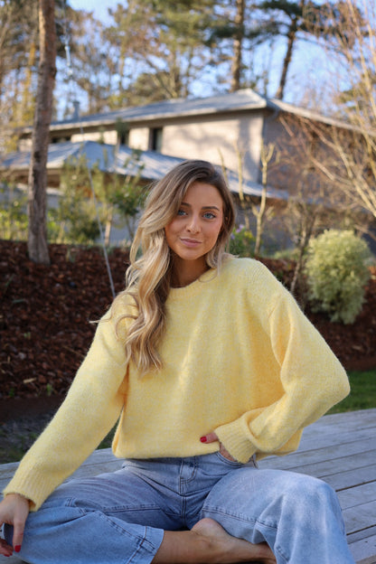 Leny jaune - Pull doux