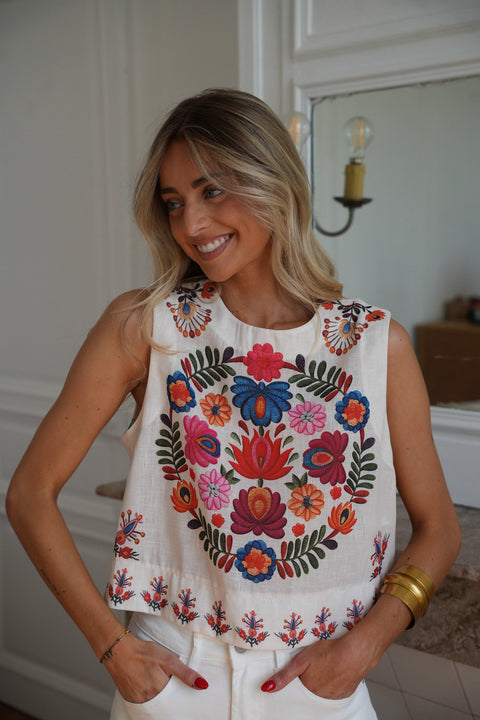 Rosalie coloré - Top imprimé