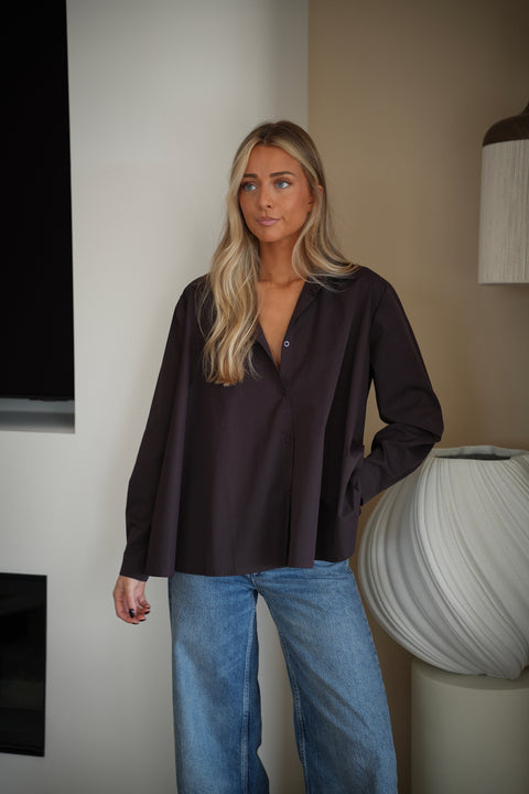 Orlanne prune - Chemise ample