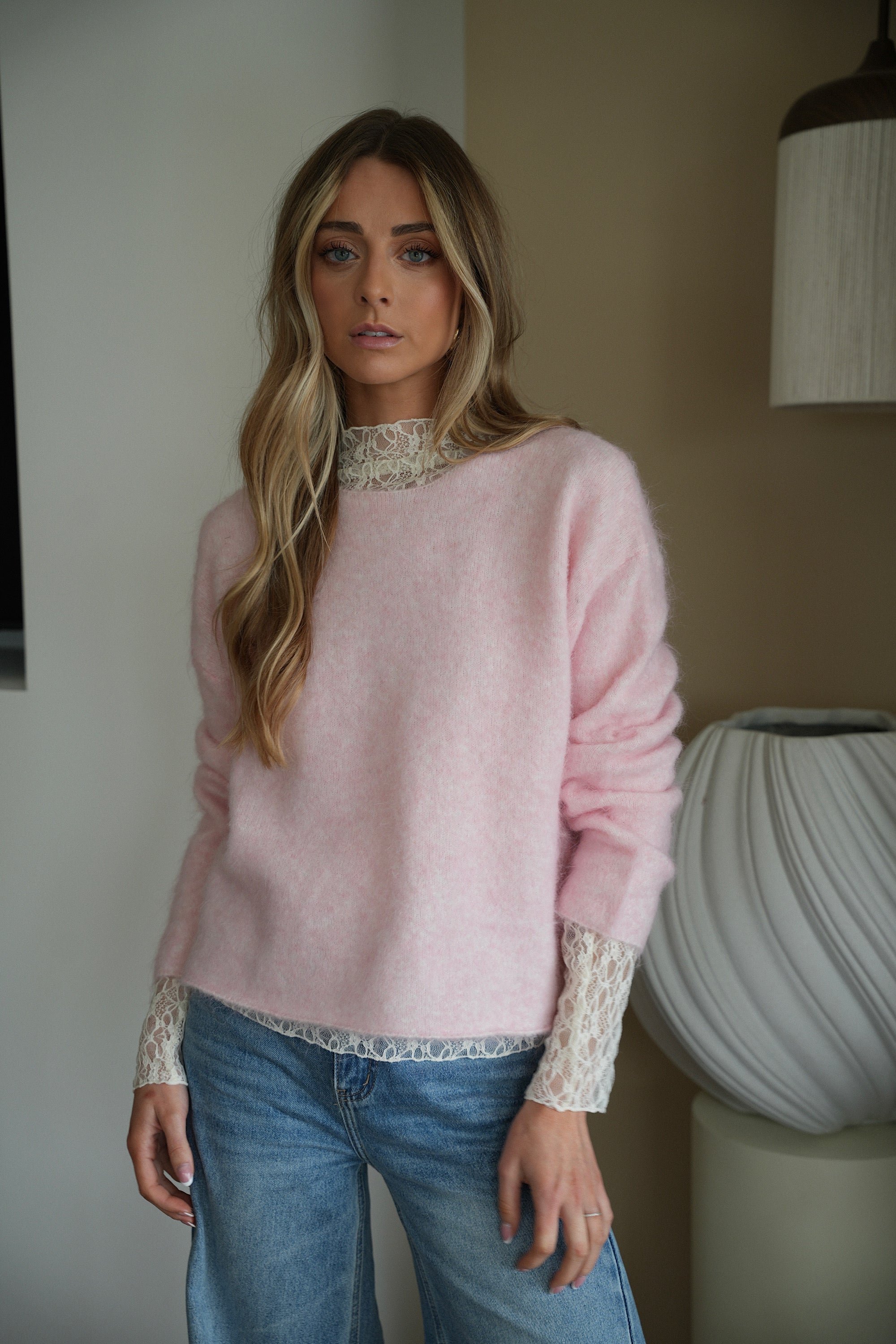 Celian rose - Pull uni
