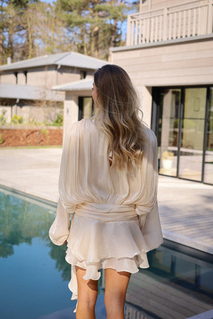 Katie crème - Robe fluide