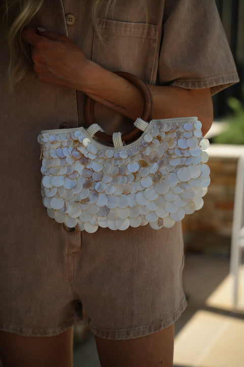 Lilou nacré - Sac coquillages