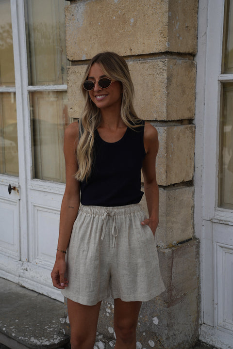Gladys beige - Short bermuda