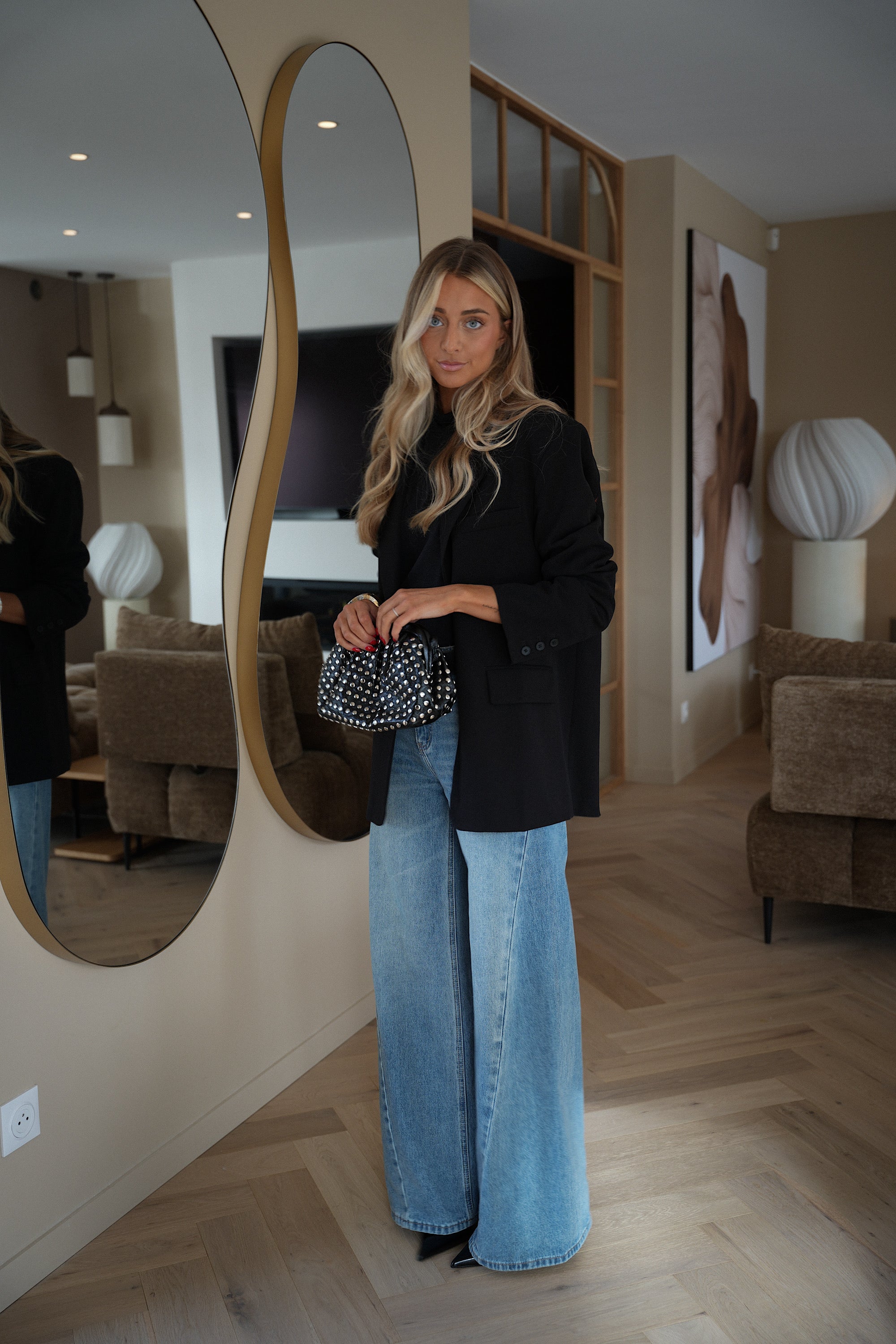 Naka noir - Sac clouté