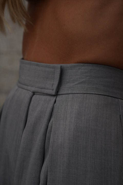 Manolia gris - Pantalon évasé