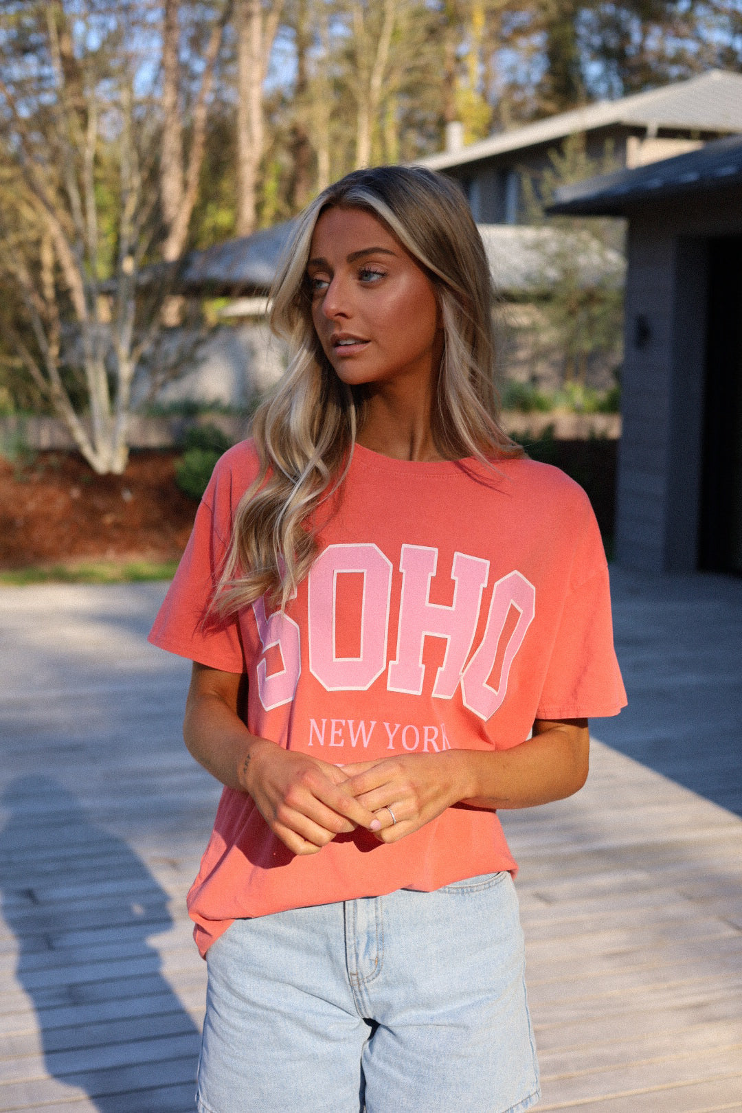 Soho orange - T-shirt ample