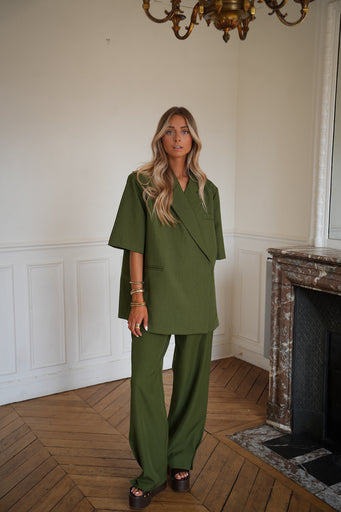 Rob vert - Pantalon droit