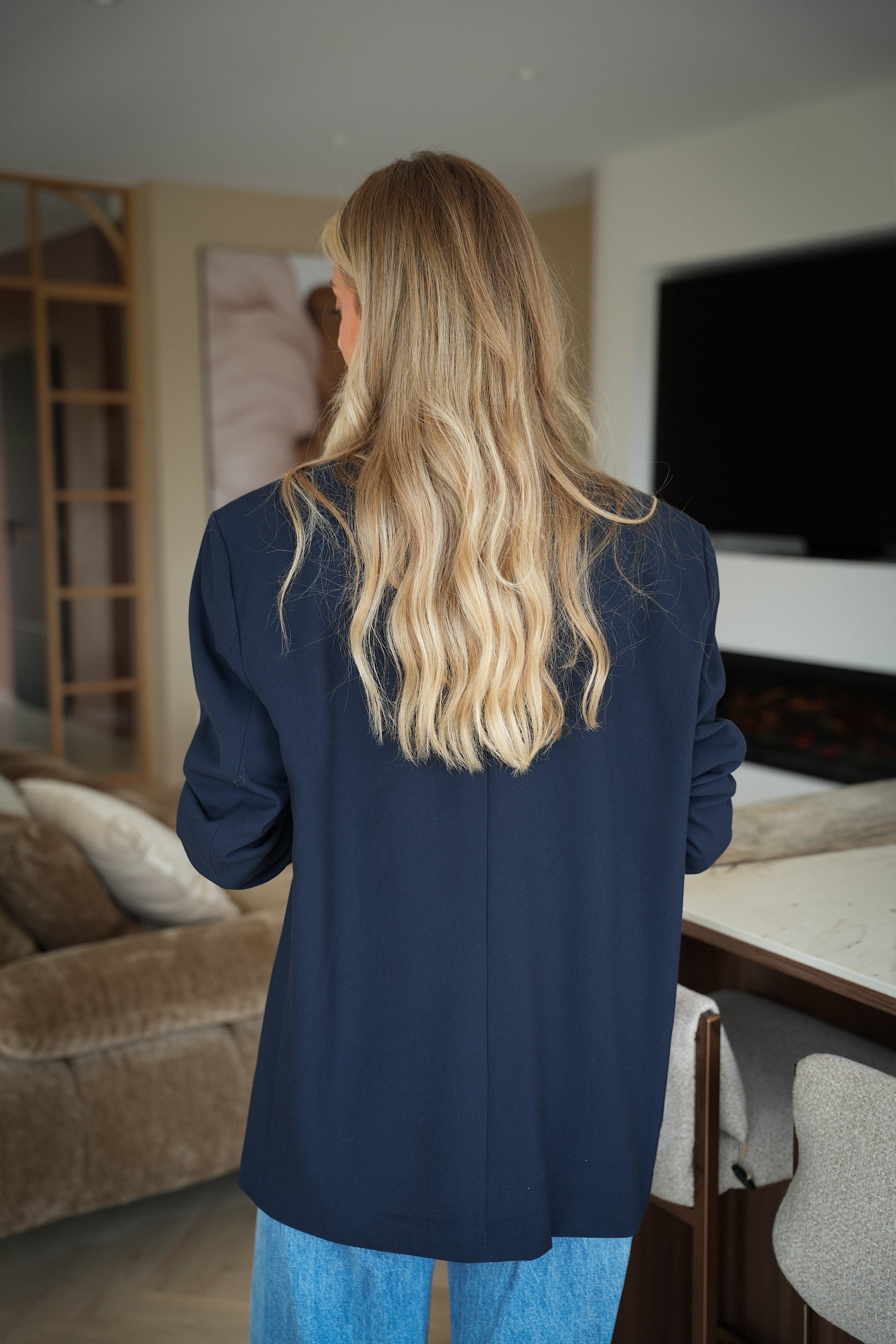 Grayce marine - Veste blazer