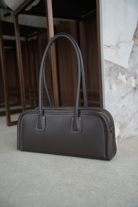 Nella chocolat - Sac en cuir