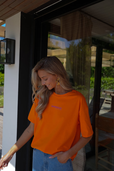 Wimereux orange - T-shirt imprimé